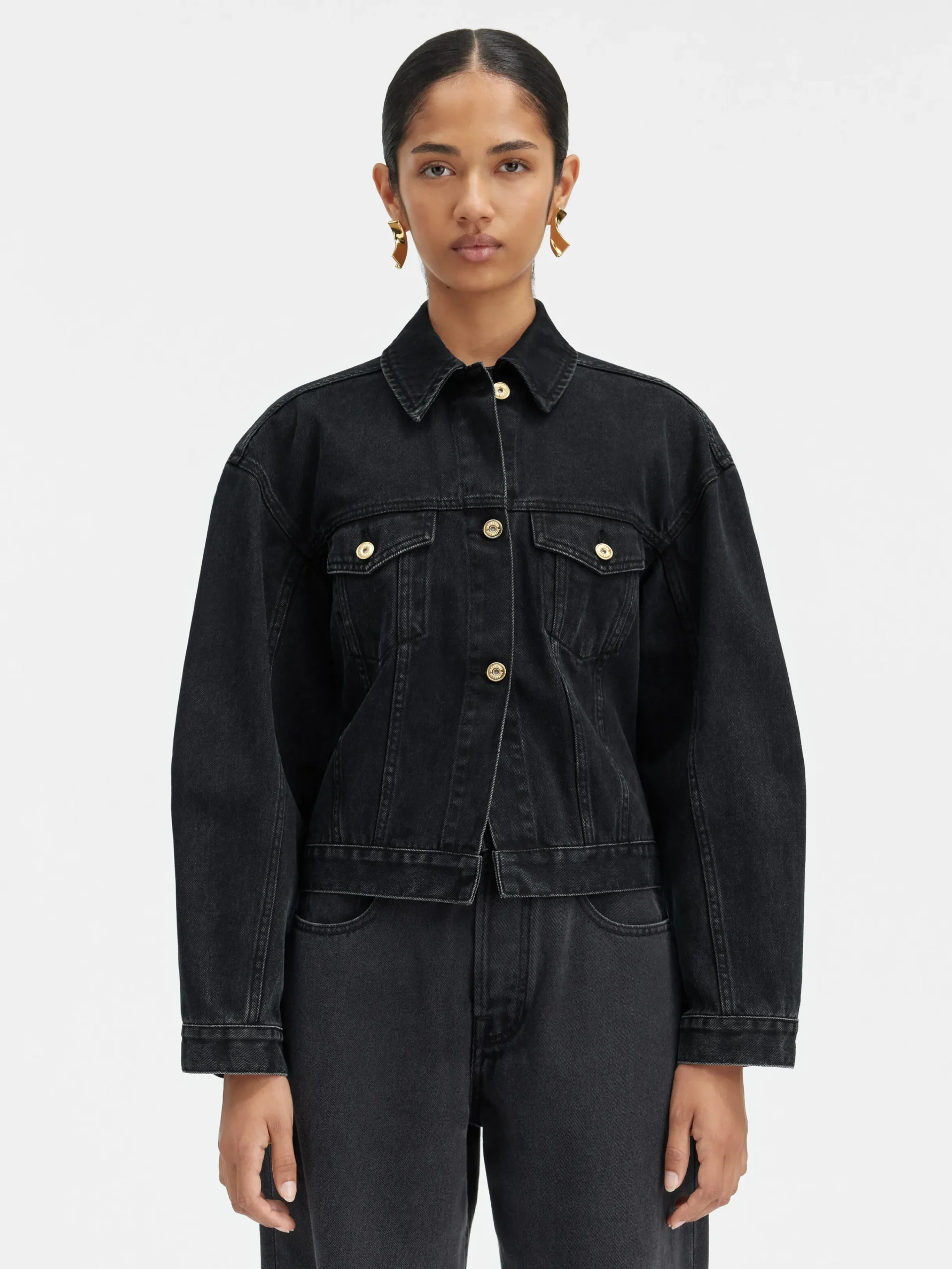 Hot Jacquemus Het de-Nîmes denim jack Black