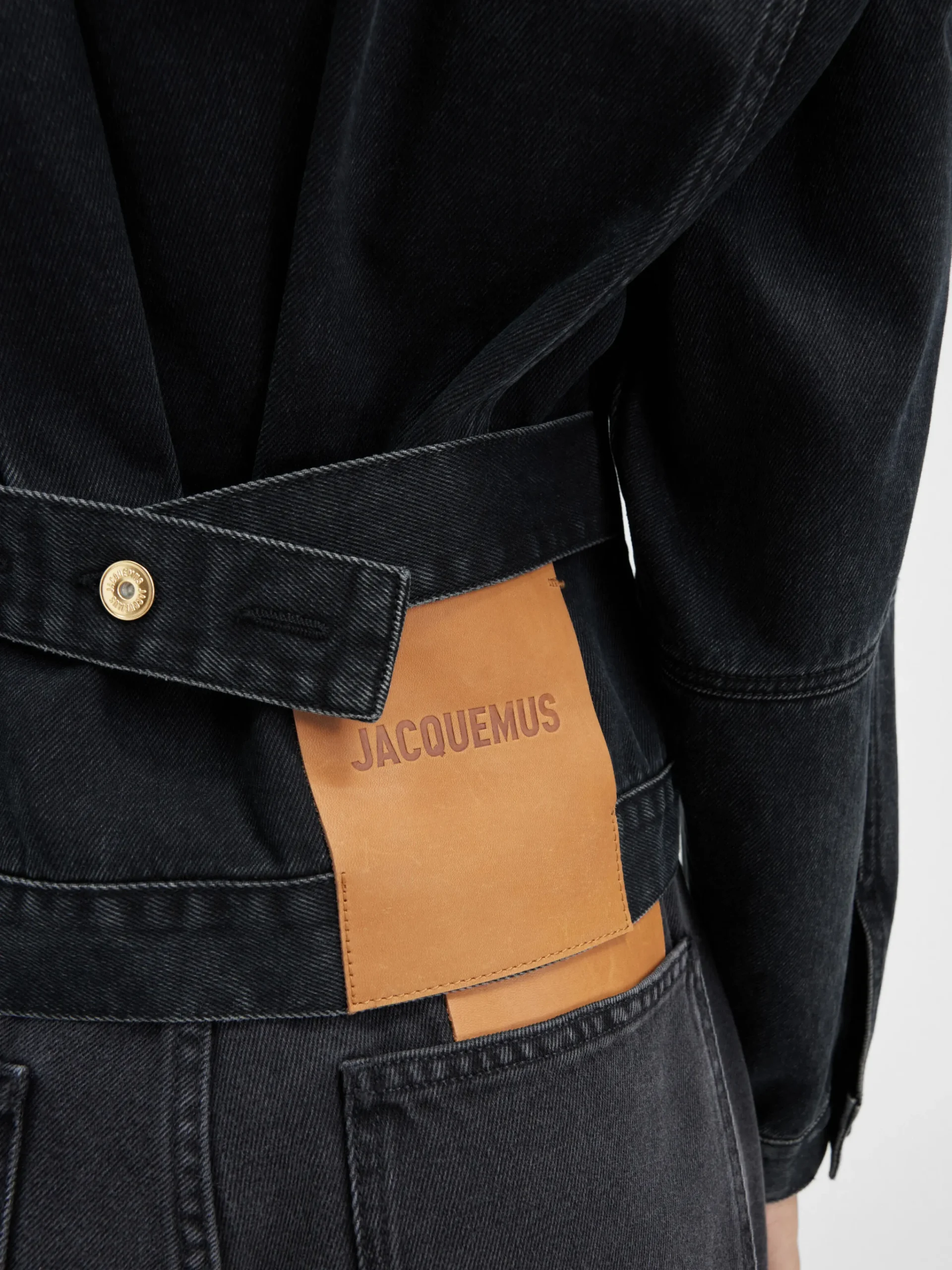 Hot Jacquemus Het de-Nîmes denim jack Black