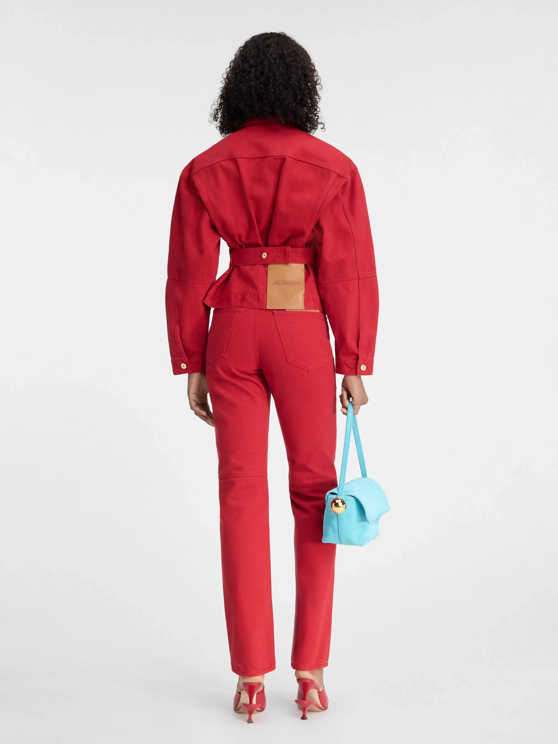 Outlet Jacquemus Het de-Nîmes denim jack Red