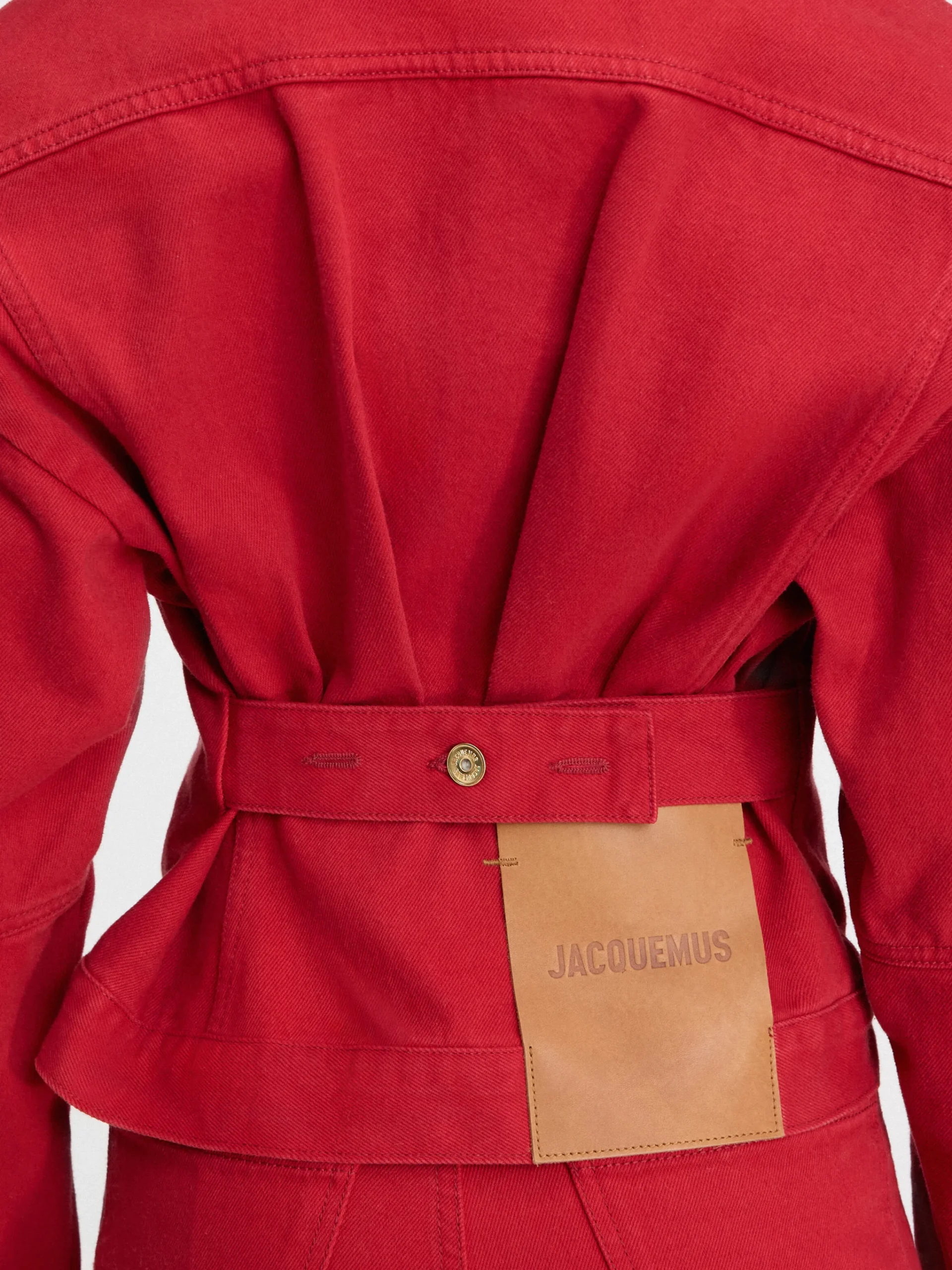 Outlet Jacquemus Het de-Nîmes denim jack Red
