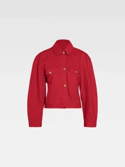 Outlet Jacquemus Het de-Nîmes denim jack Red