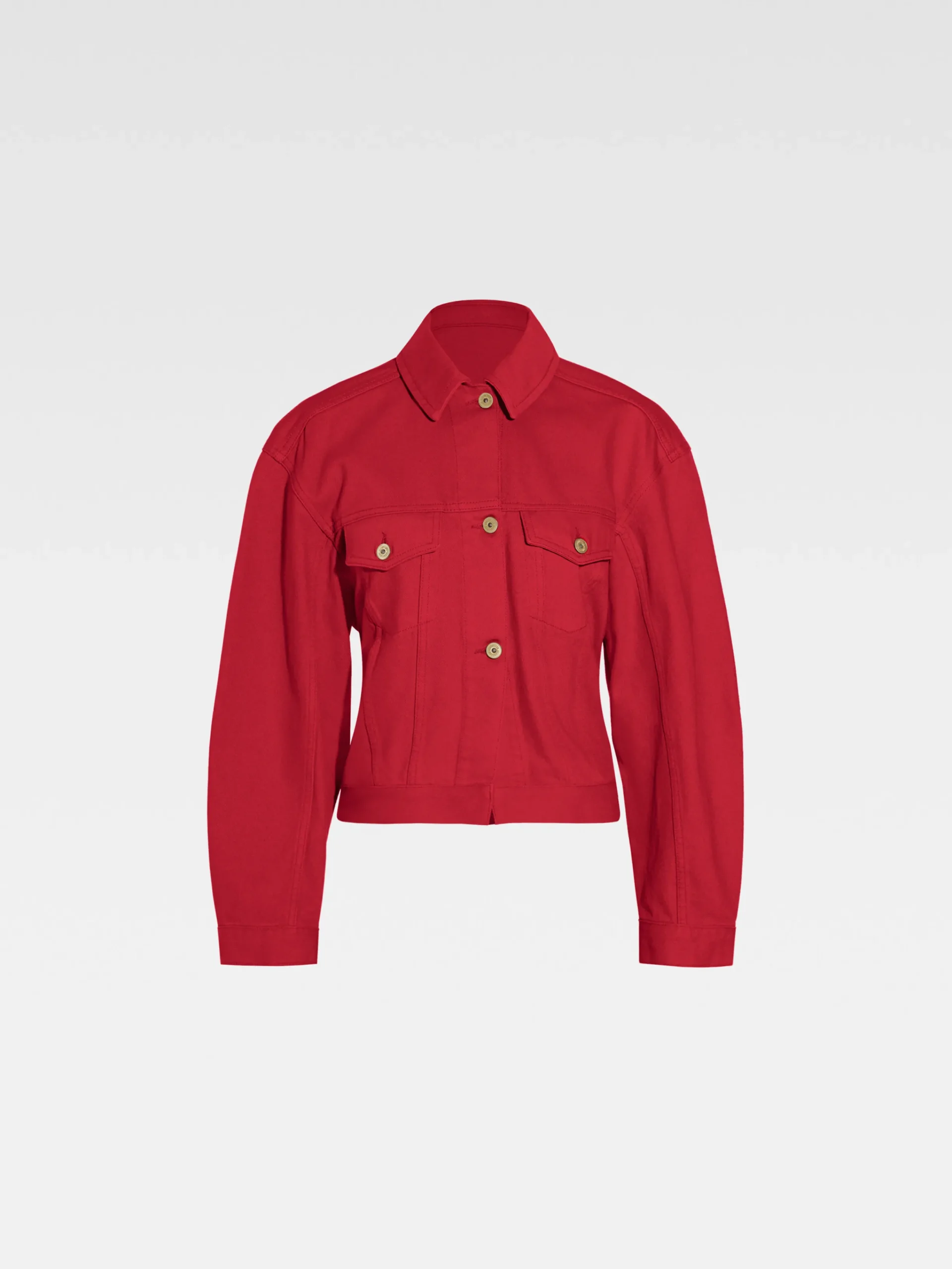 Outlet Jacquemus Het de-Nîmes denim jack Red
