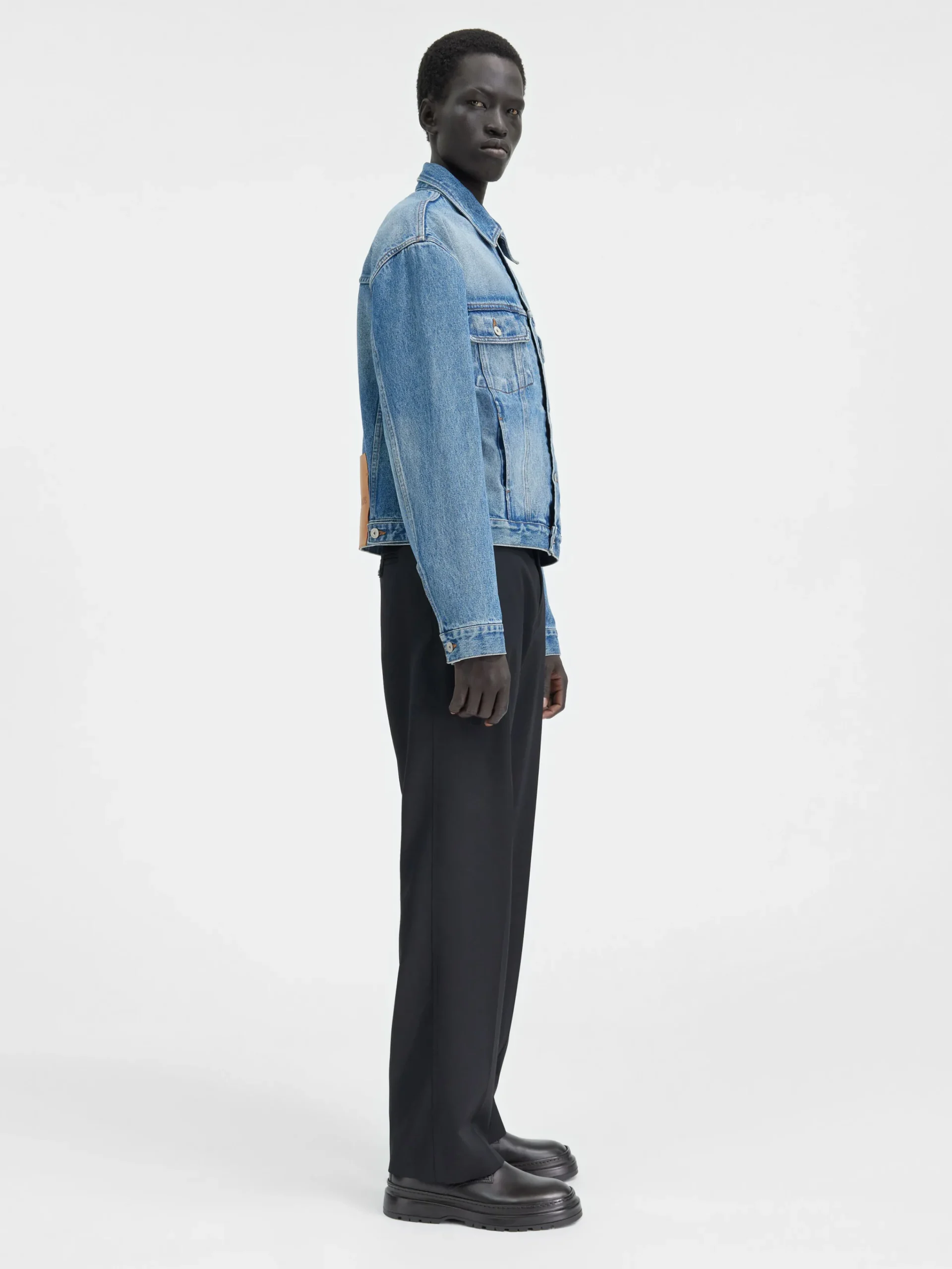 Fashion Jacquemus Het de-Nîmes denim jack Blue/Tabac