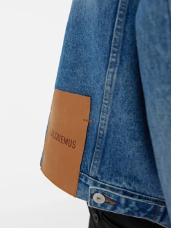 Fashion Jacquemus Het de-Nîmes denim jack Blue/Tabac