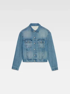 Fashion Jacquemus Het de-Nîmes denim jack Blue/Tabac