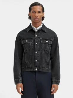 Outlet Jacquemus Het de-Nîmes denim jack Black