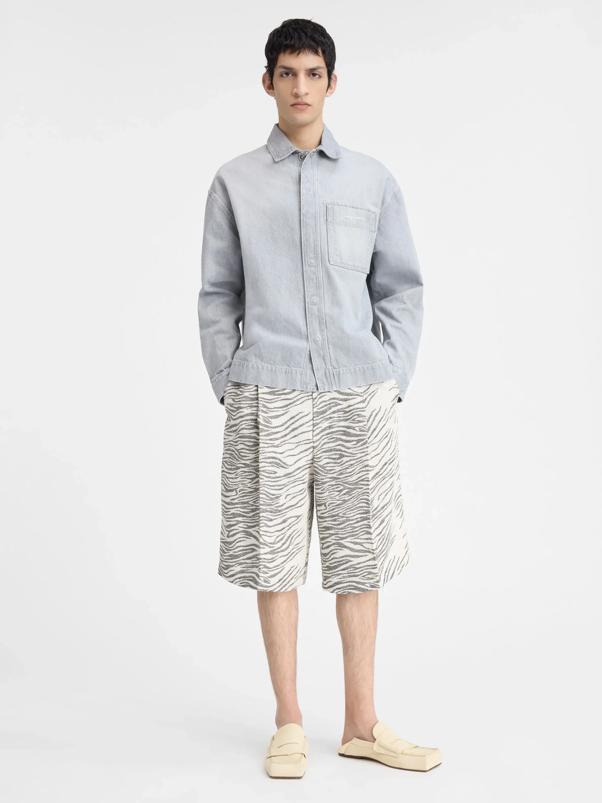 Online Jacquemus Het de-Nîmes denim shirt