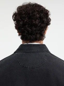 Discount Jacquemus Het de-Nîmes denim shirt Black