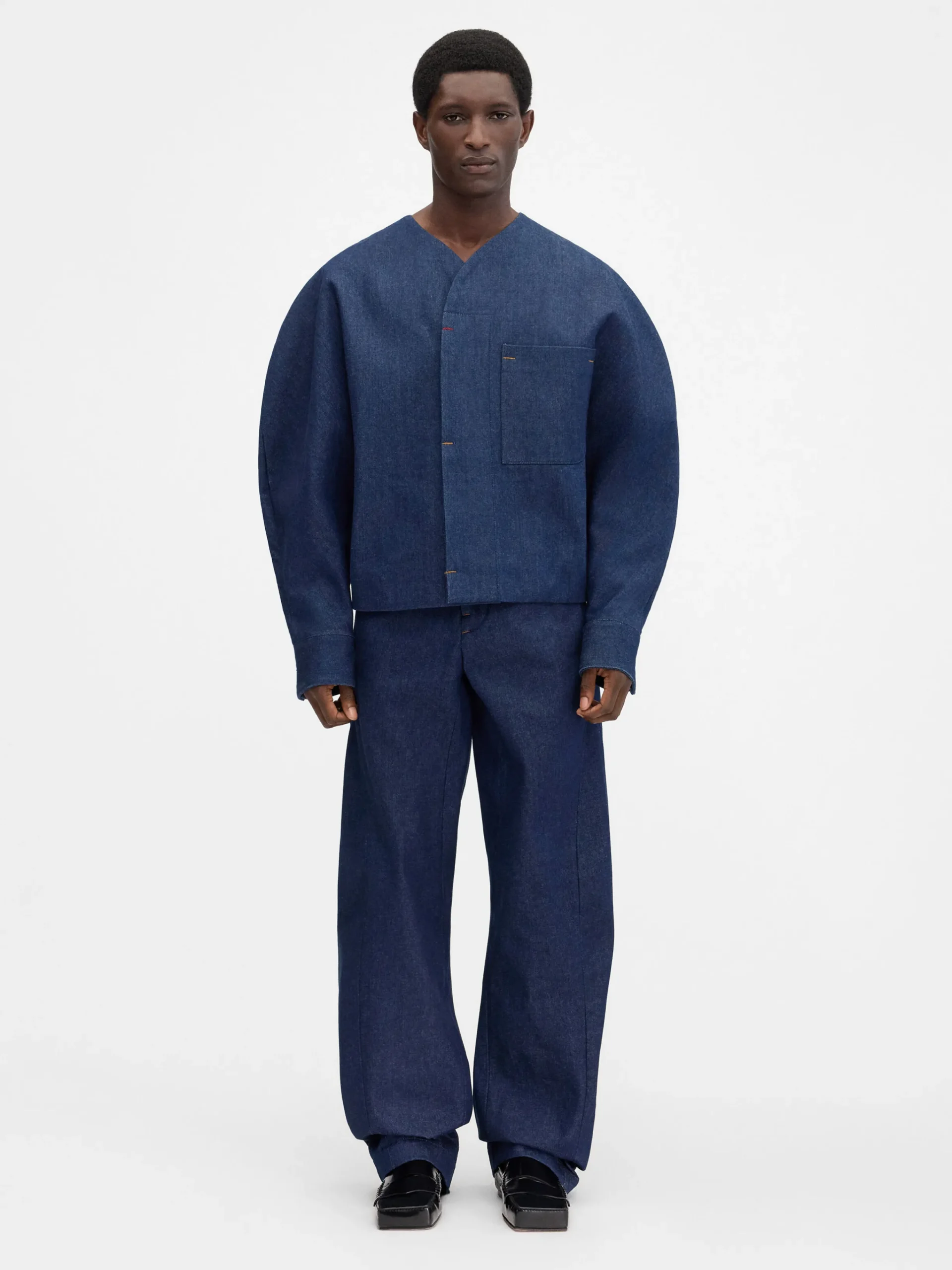 Best Jacquemus Het de-Nîmes Faro denim shirt Navy