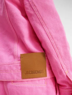 Discount Jacquemus Het denim de-Nîmes jack voor kinderen Pink