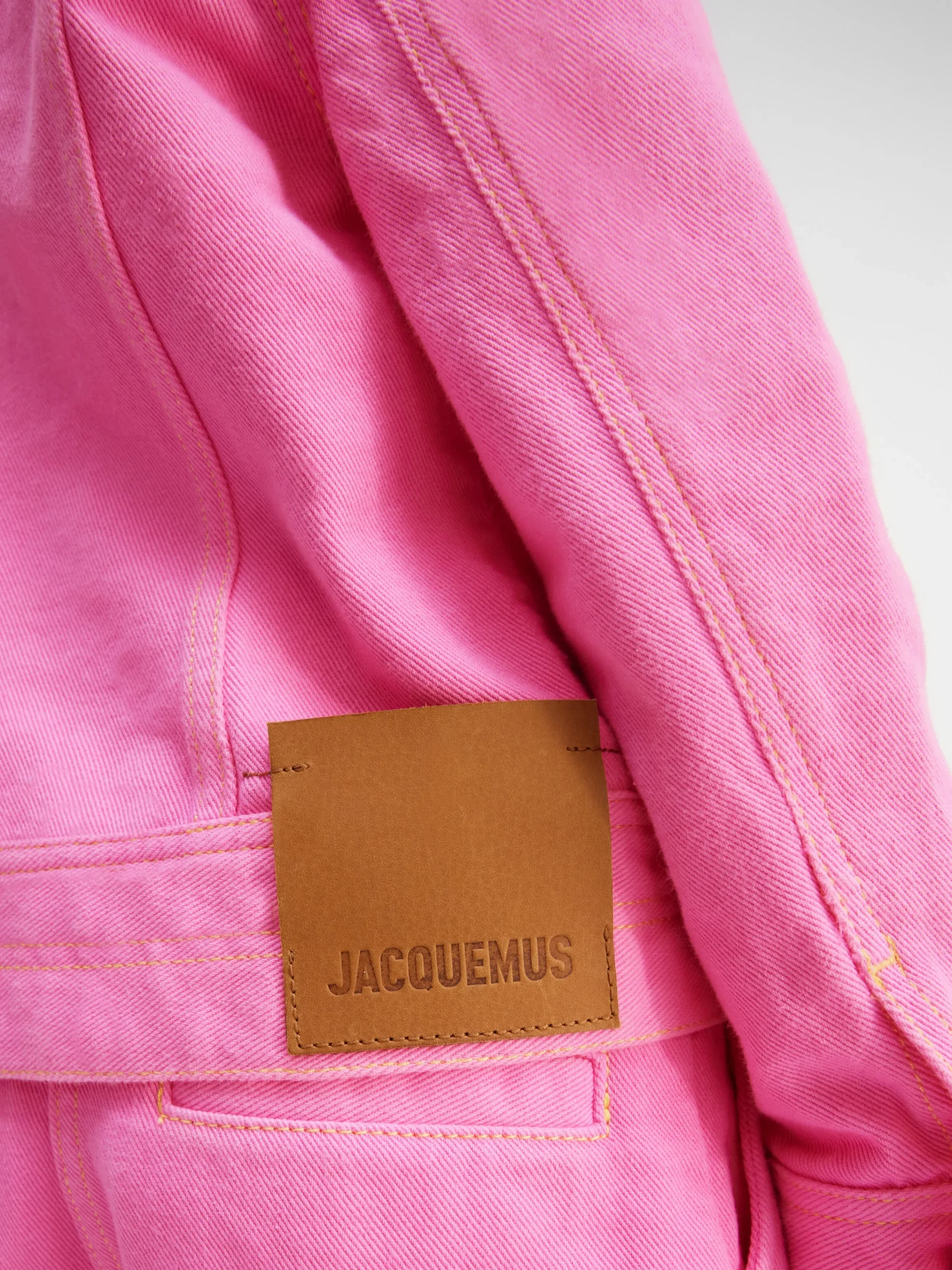 Discount Jacquemus Het denim de-Nîmes jack voor kinderen Pink