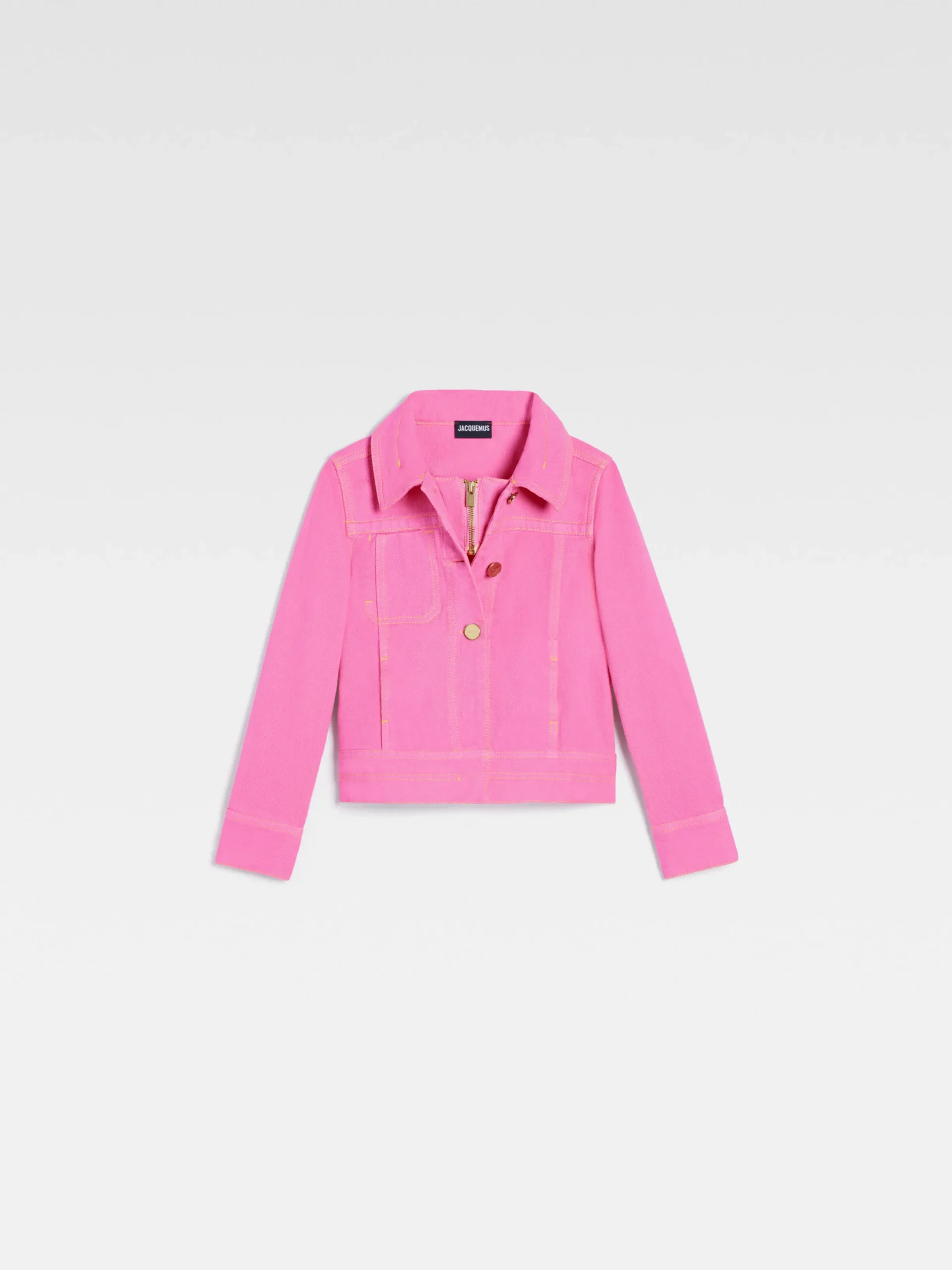 Discount Jacquemus Het denim de-Nîmes jack voor kinderen Pink