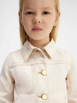 Online Jacquemus Het denim de-N&icirc;mes jack voor kinderen Off-White