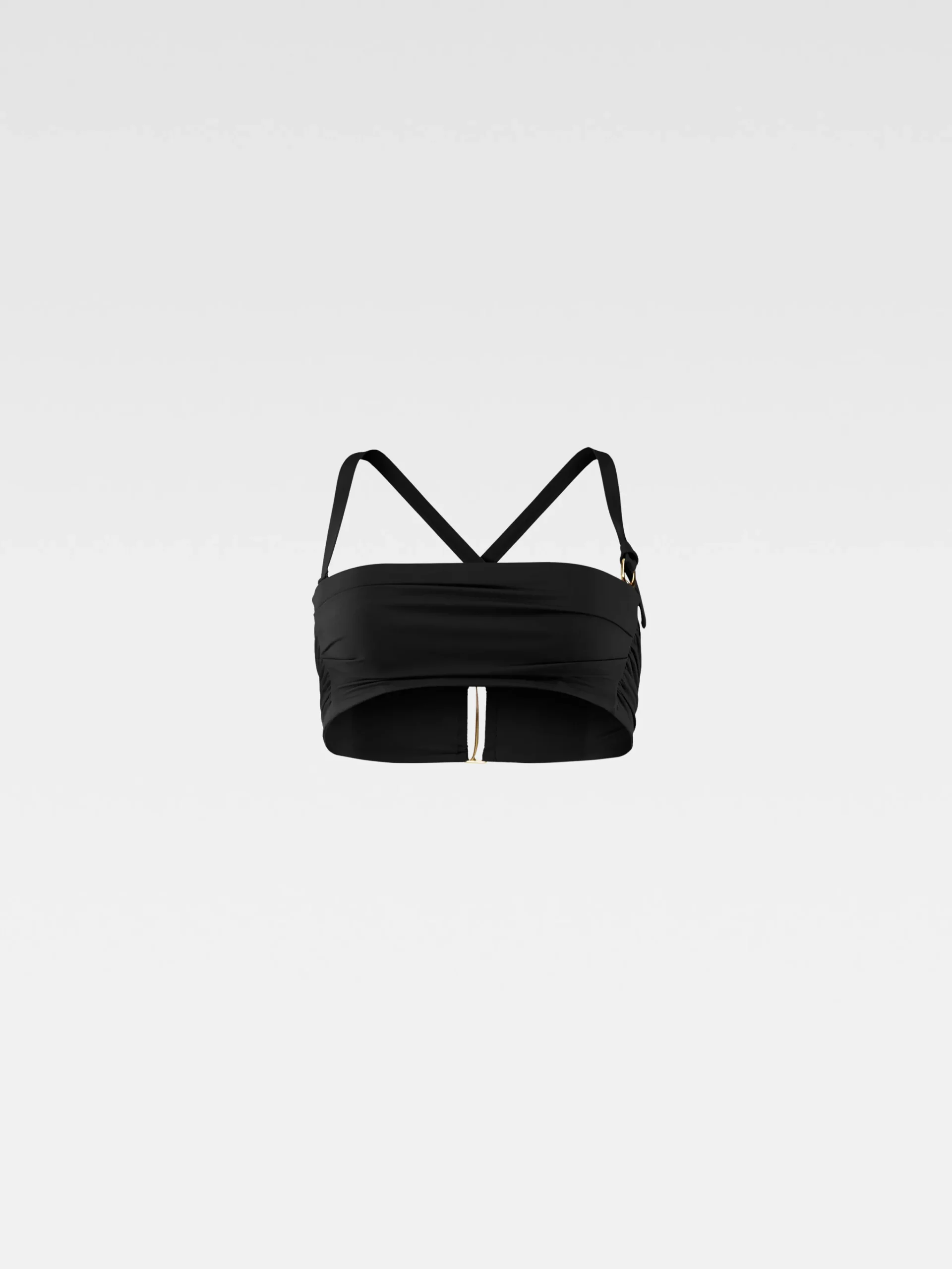 Outlet Jacquemus Het Drapeado bikinitopje Black