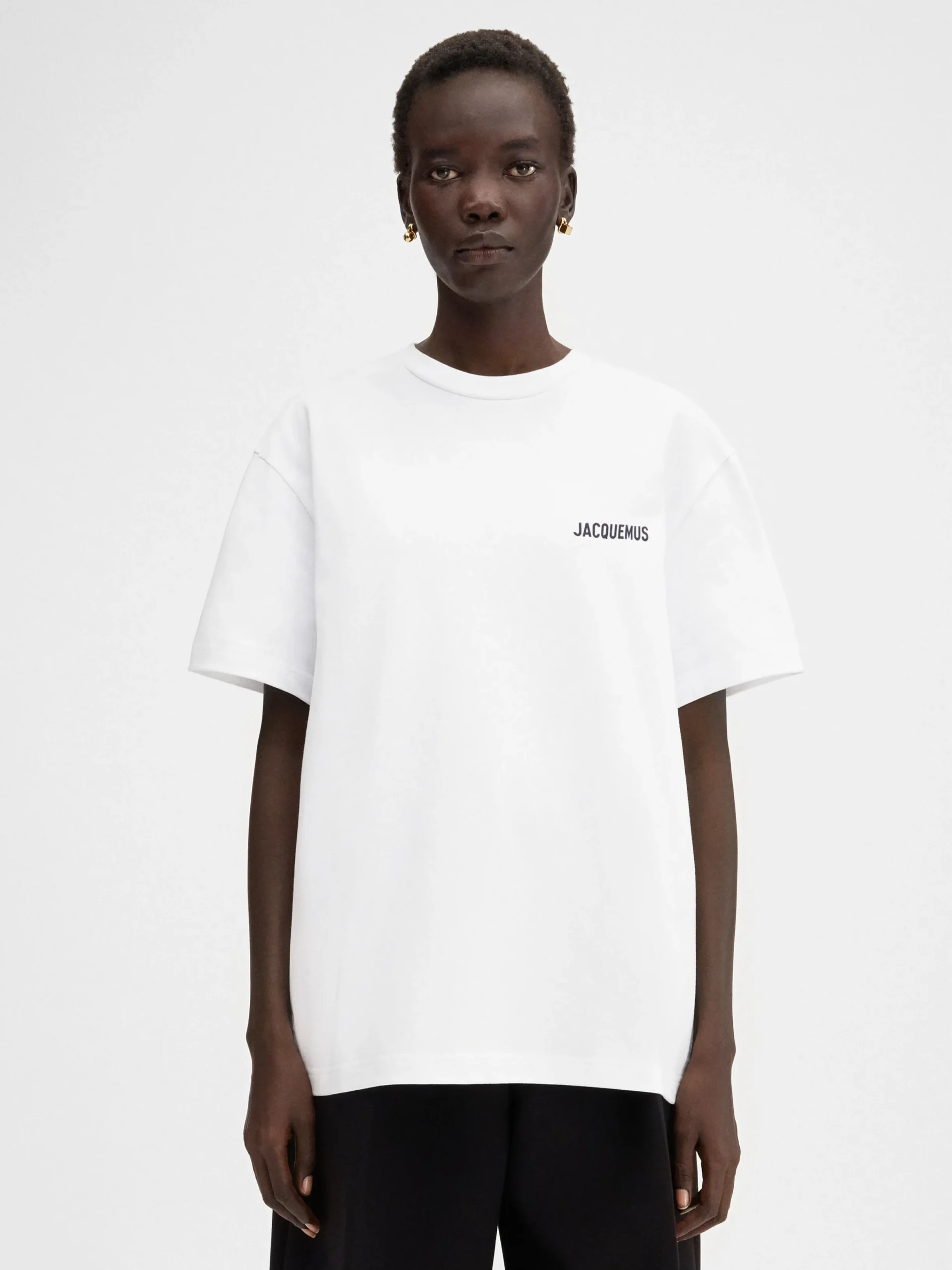 Fashion Jacquemus Het Dubai T-shirt met adres DubaiWhite