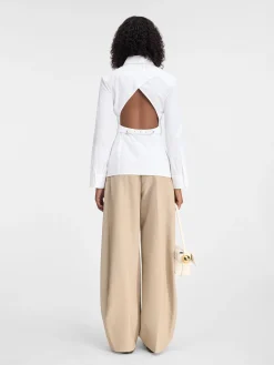 Clearance Jacquemus Het formele overhemd White