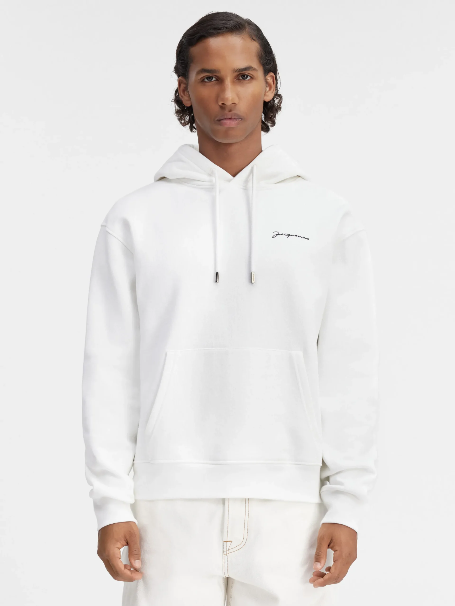 Discount Jacquemus Het geborduurde sweatshirt White