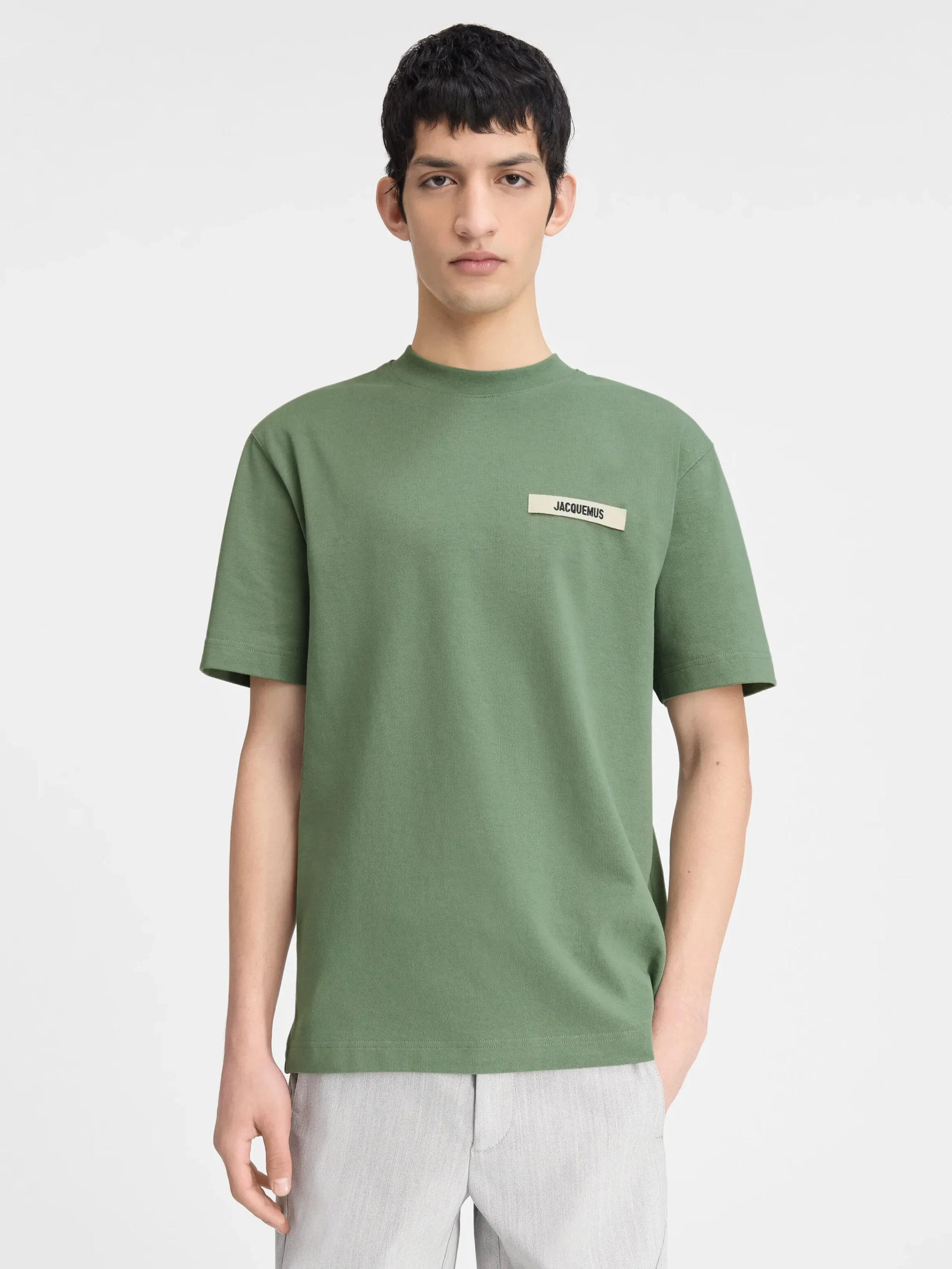 Online Jacquemus Het Gros Grain T-shirt LightGreen