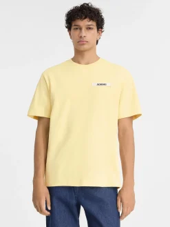 Clearance Jacquemus Het Gros Grain T-shirt LightYellow