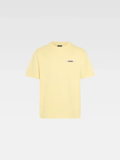 Clearance Jacquemus Het Gros Grain T-shirt LightYellow