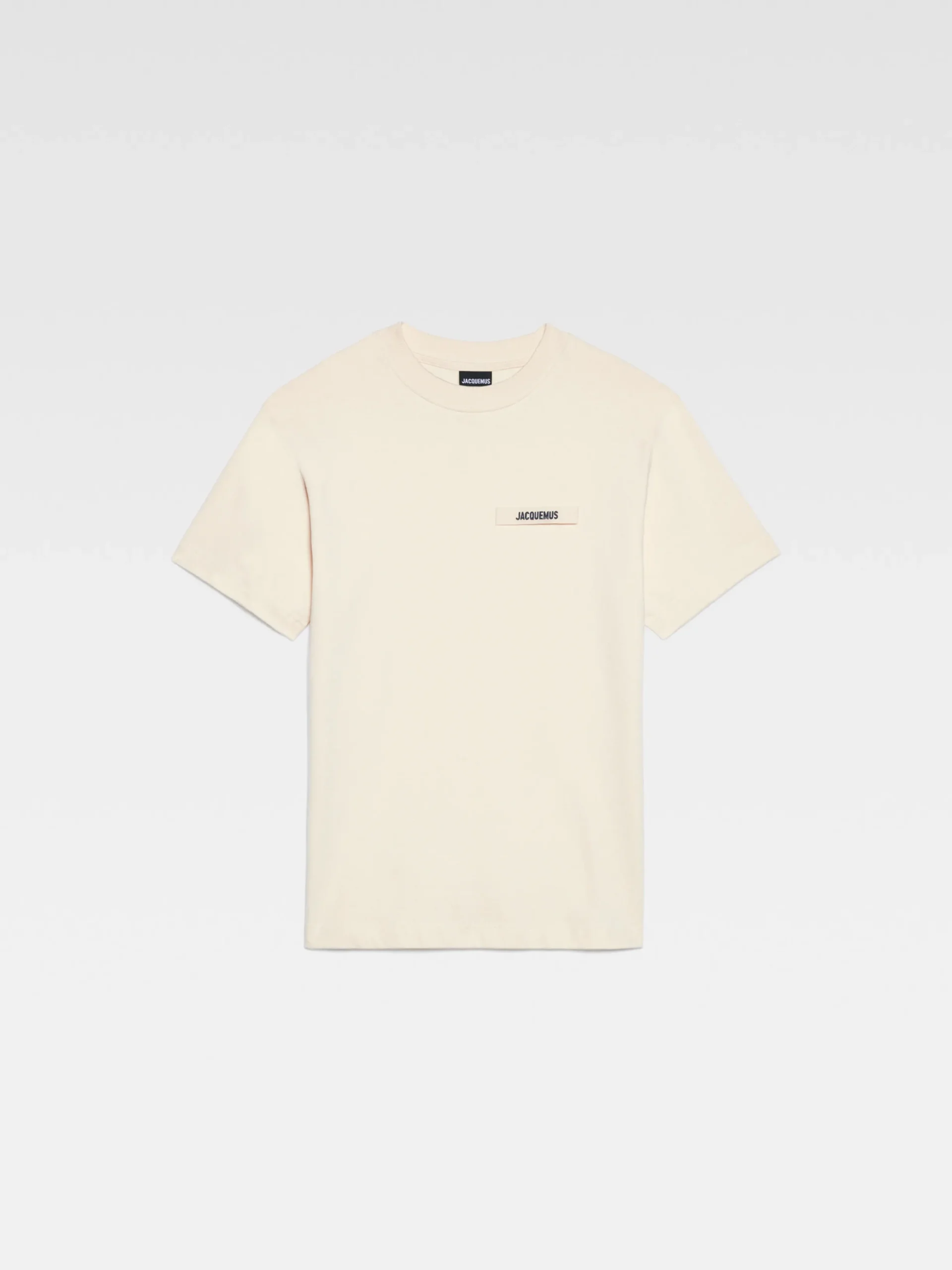 New Jacquemus Het Gros Grain T-shirt Beige