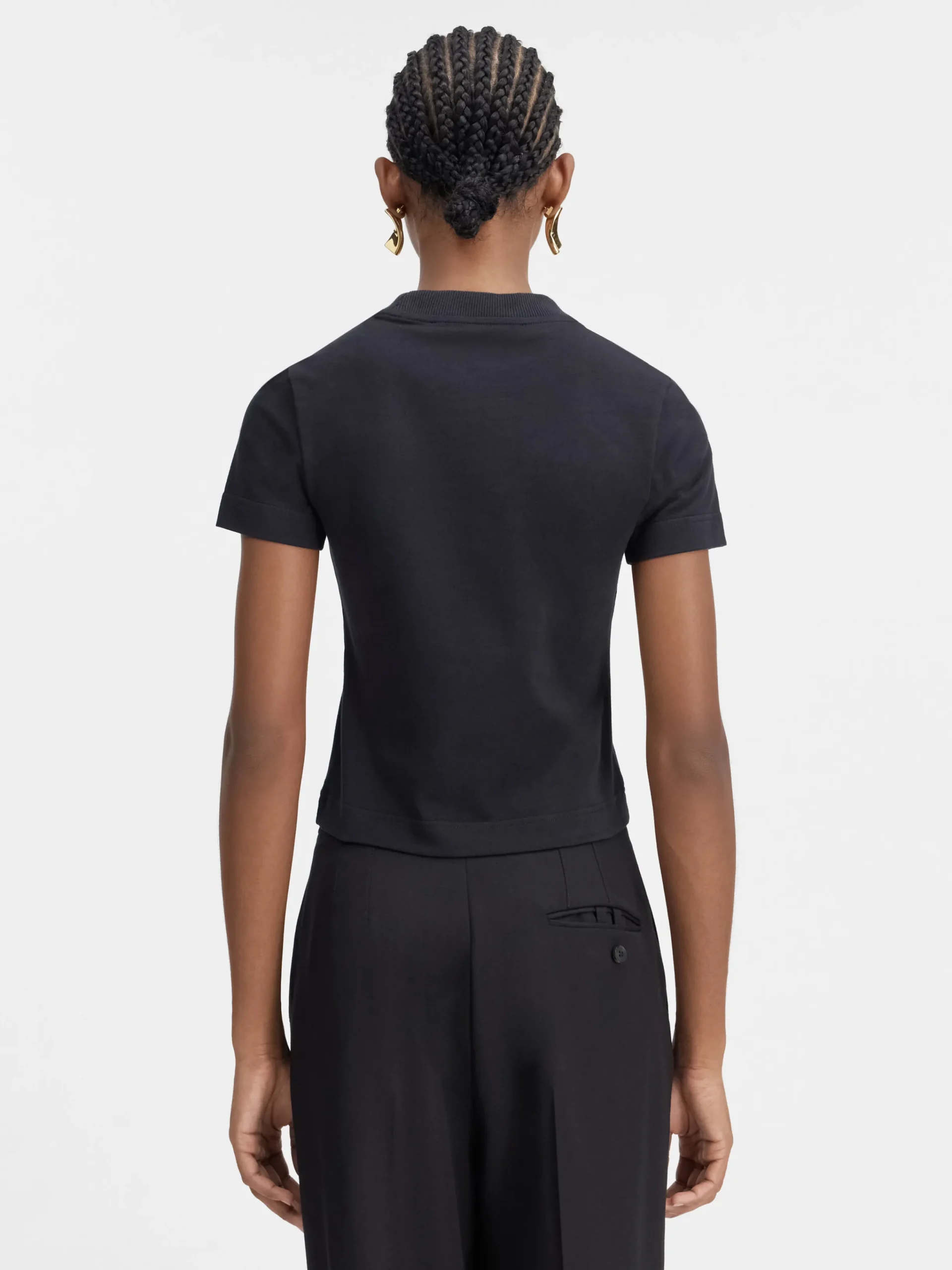 New Jacquemus Het Gros Grain T-shirt Black