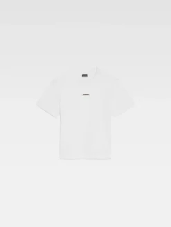 Hot Jacquemus Het Gros Grain T-shirt White