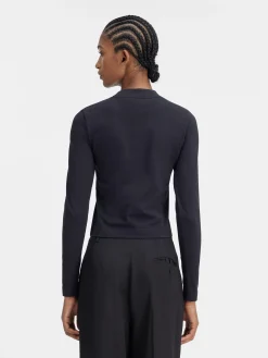 Discount Jacquemus Het Gros Grain T-shirt met lange mouwen Black