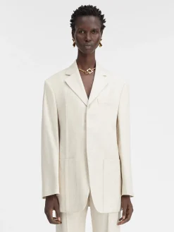 Fashion Jacquemus Het herenjasje LightBeige