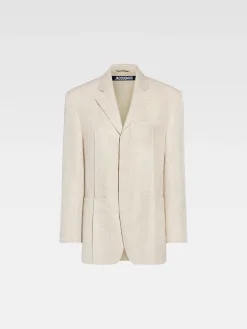 Fashion Jacquemus Het herenjasje LightBeige
