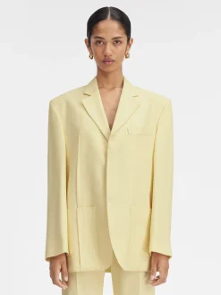 Online Jacquemus Het herenjasje PaleYellow