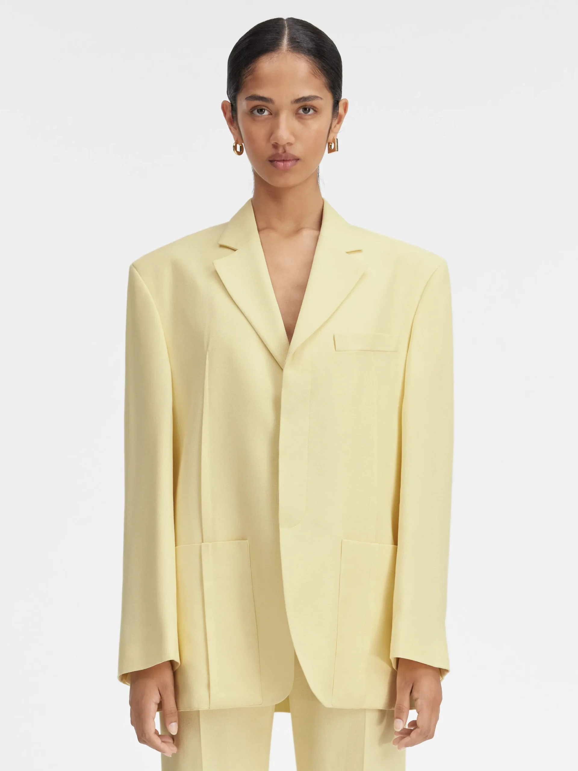 Online Jacquemus Het herenjasje PaleYellow