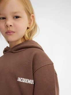 Discount Jacquemus Het sweatshirt voor kinderen DarkBrown