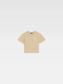 Clearance Jacquemus Het T-shirt voor kinderen DarkBeige