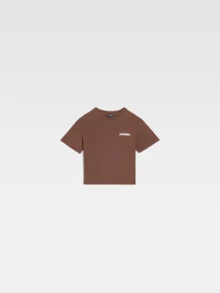 Sale Jacquemus Het T-shirt voor kinderen DarkBrown