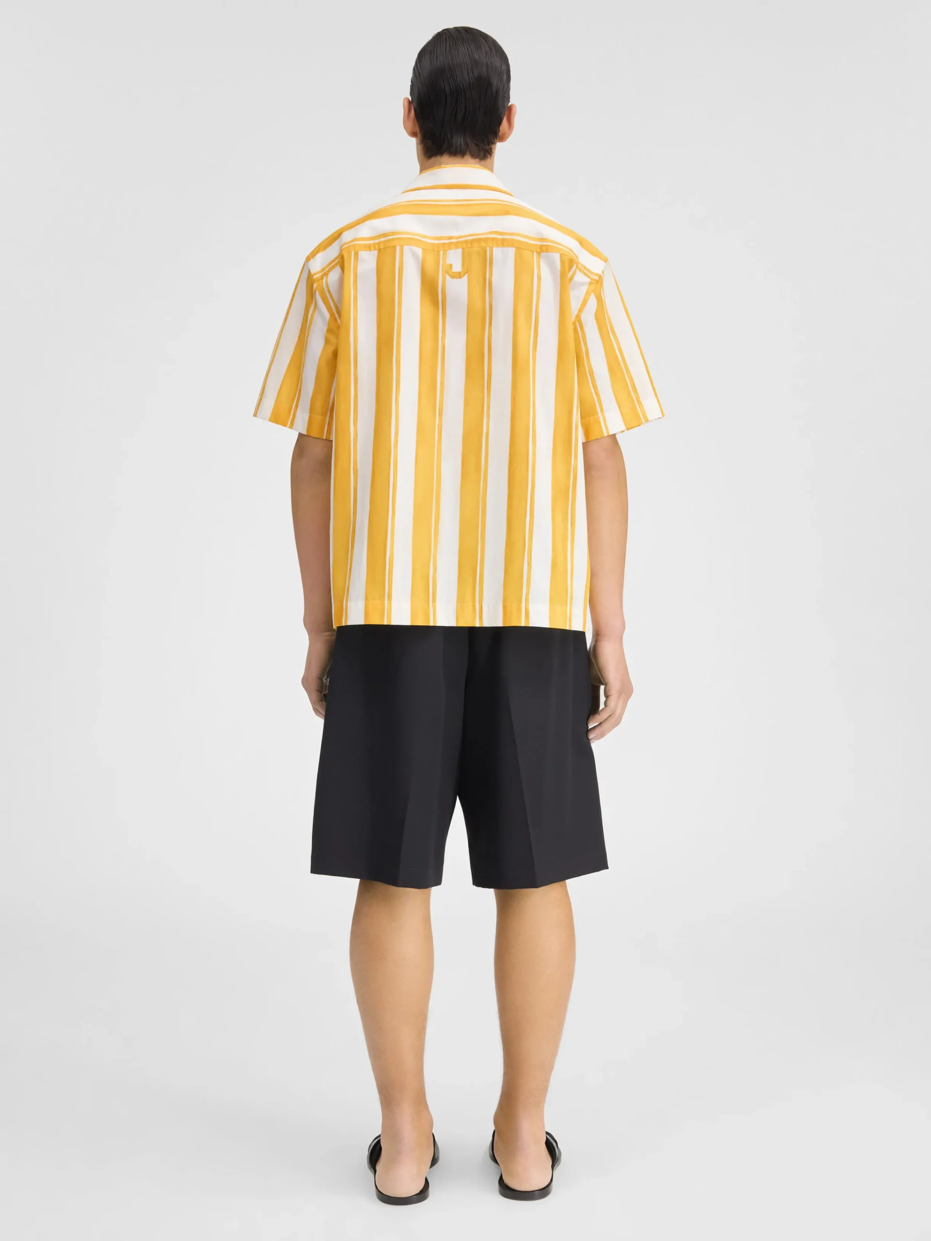 Sale Jacquemus Het Jean shirt PrintRayureYellowEcru