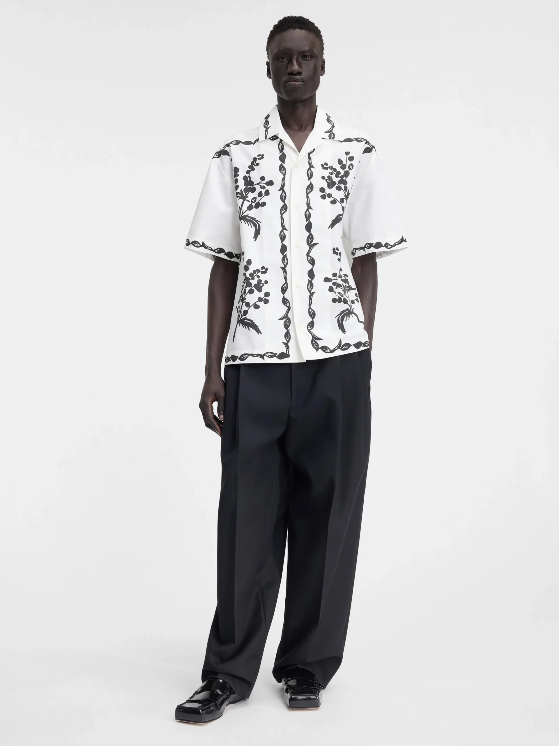 Outlet Jacquemus Het Jean shirt PrintMimosaFriseBlack