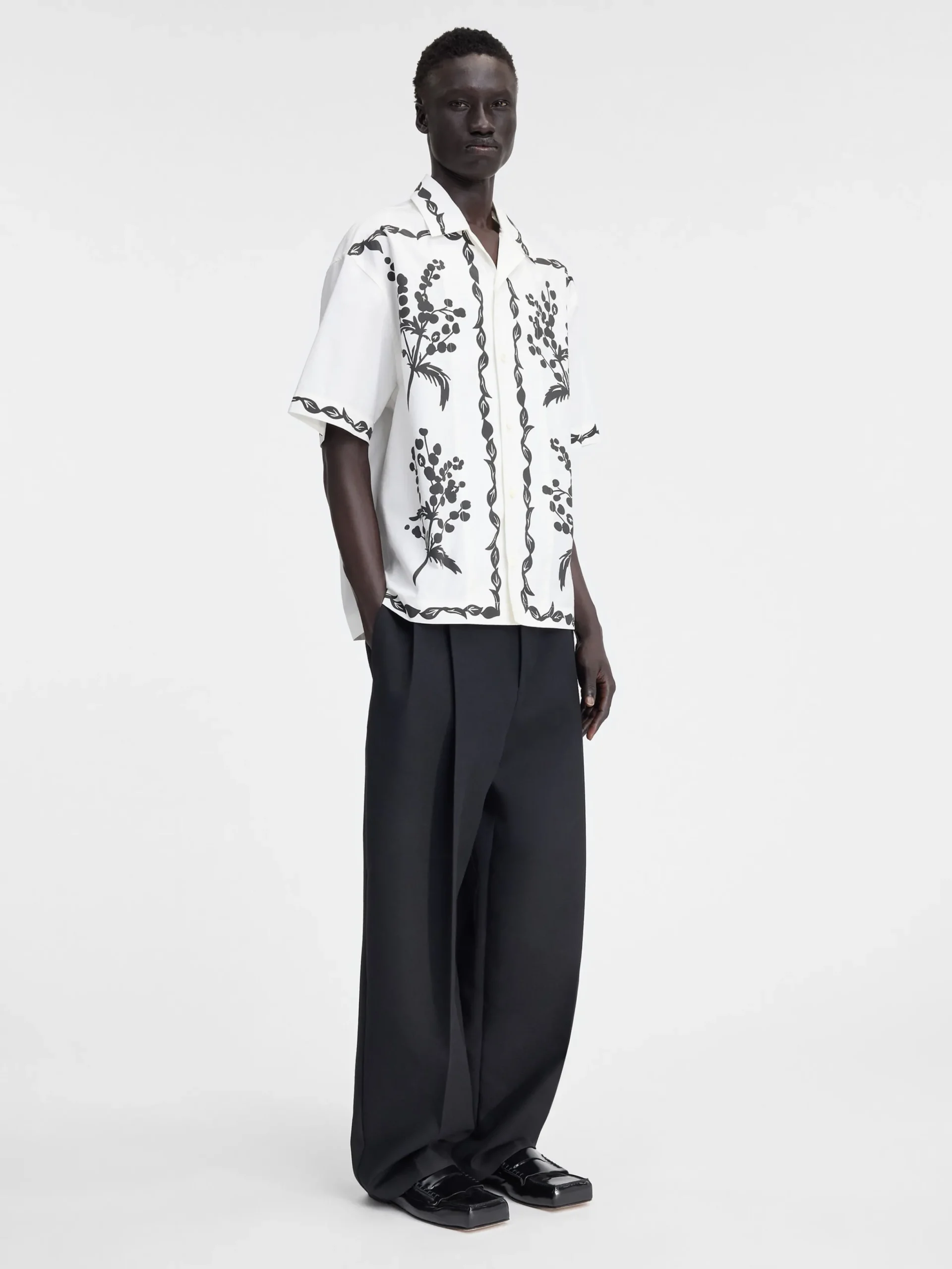 Outlet Jacquemus Het Jean shirt PrintMimosaFriseBlack