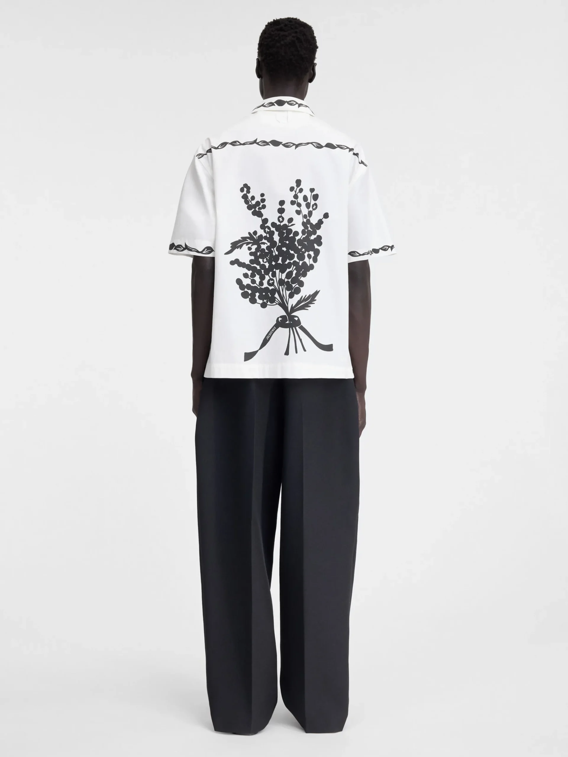 Outlet Jacquemus Het Jean shirt PrintMimosaFriseBlack