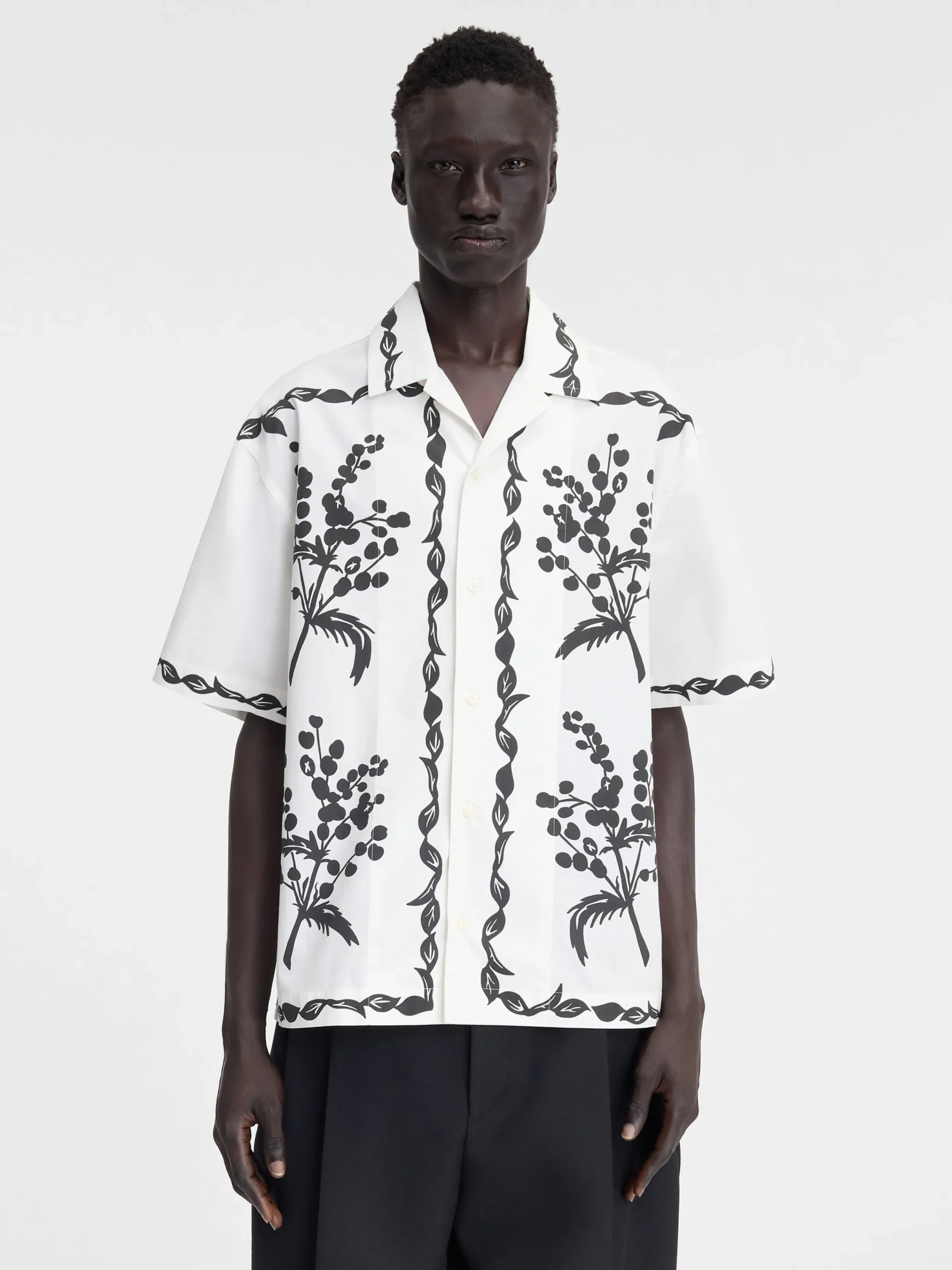 Outlet Jacquemus Het Jean shirt PrintMimosaFriseBlack