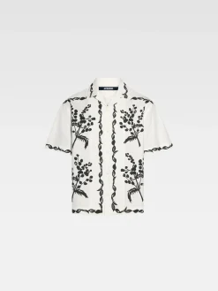 Outlet Jacquemus Het Jean shirt PrintMimosaFriseBlack
