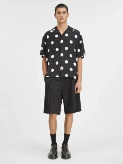Sale Jacquemus Het Jean shirt Printdotsblack&white