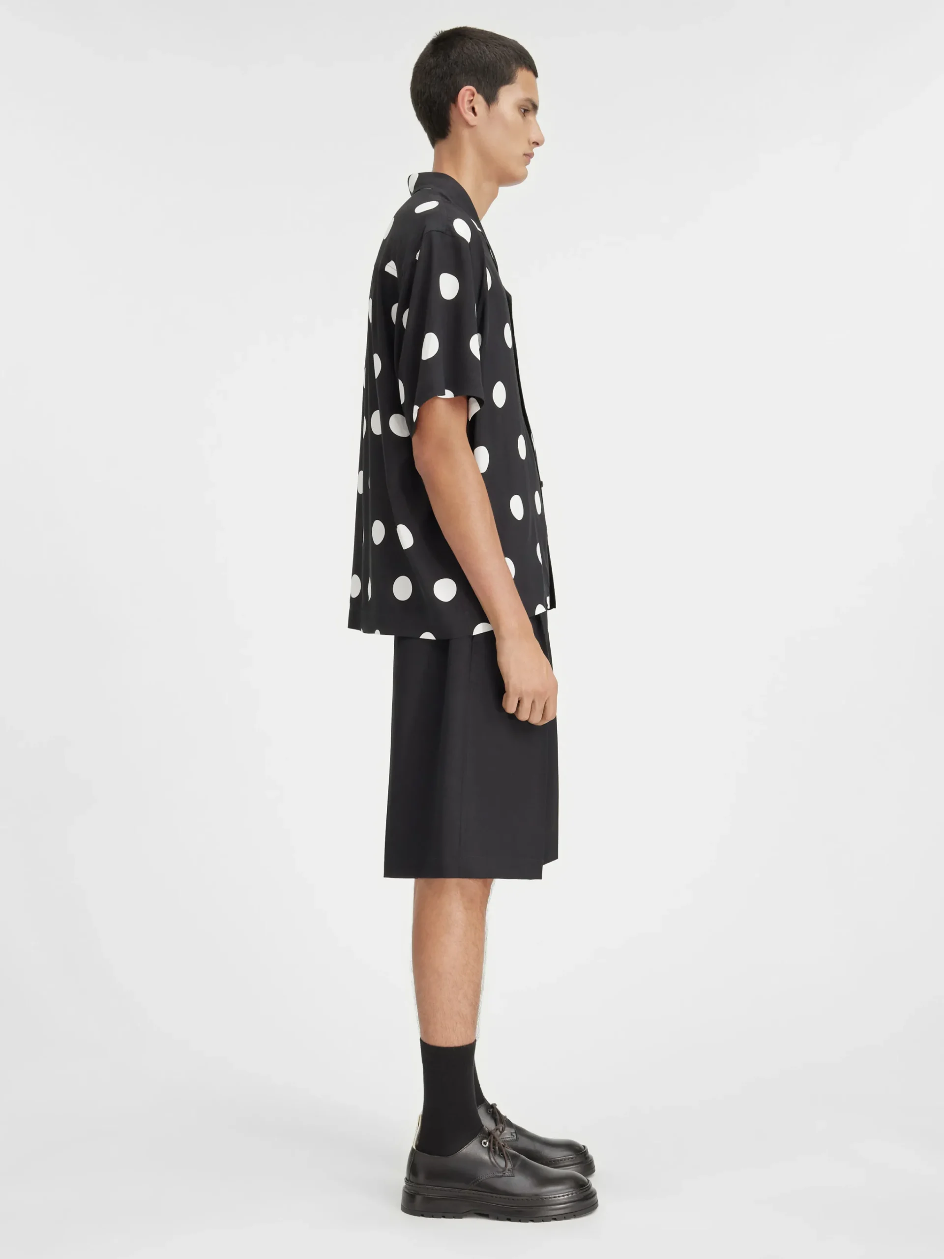 Sale Jacquemus Het Jean shirt Printdotsblack&white