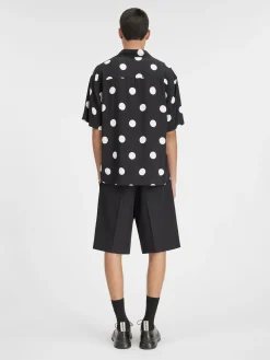 Sale Jacquemus Het Jean shirt Printdotsblack&white