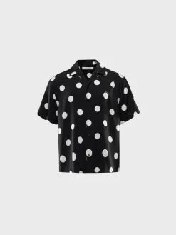 Sale Jacquemus Het Jean shirt Printdotsblack&white