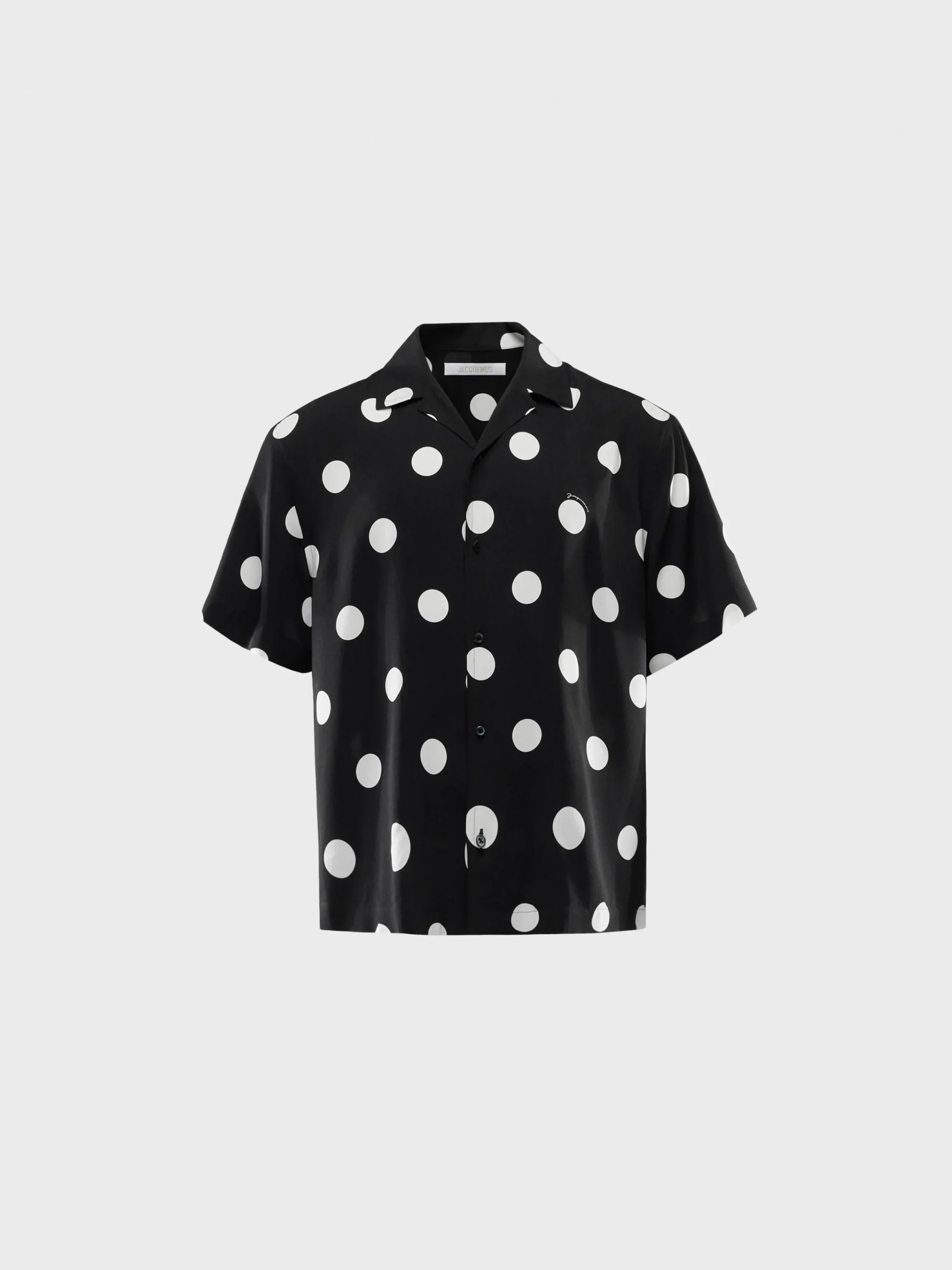 Sale Jacquemus Het Jean shirt Printdotsblack&white