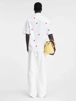 Best Jacquemus Het Jean shirt JacquardLabCheckRedWhite