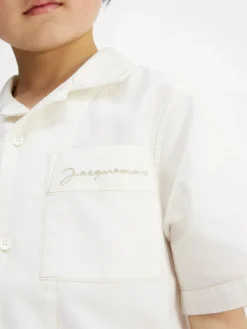 Online Jacquemus Het Jean shirt voor kinderen White