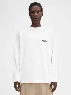 Best Jacquemus Het Londen T-shirt met adres LondresWhite