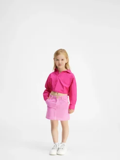 Hot Jacquemus Het Mejean shirt voor kinderen NeonPink